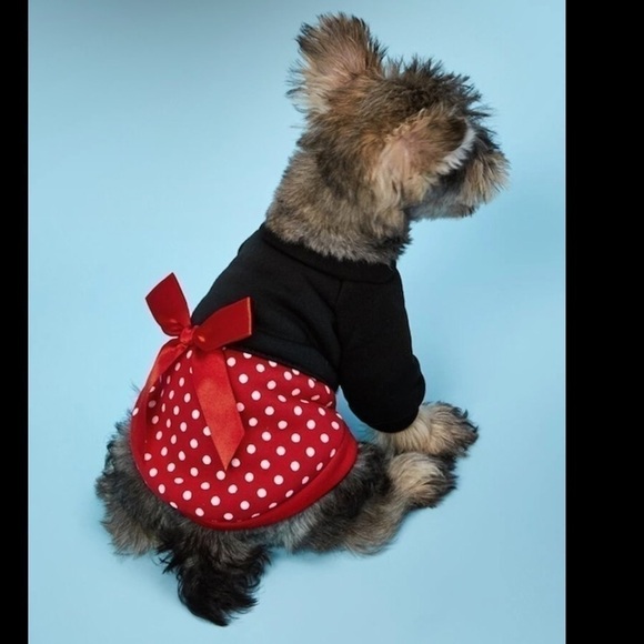 Polka Dot Pattern Pet Sweatshirt ❤️🖤🐾 - Picture 1 of 6